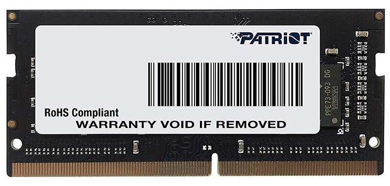 Оперативная память 16Gb DDR4 2666MHz Patriot Signature SO-DIMM (PSD416G266681S)