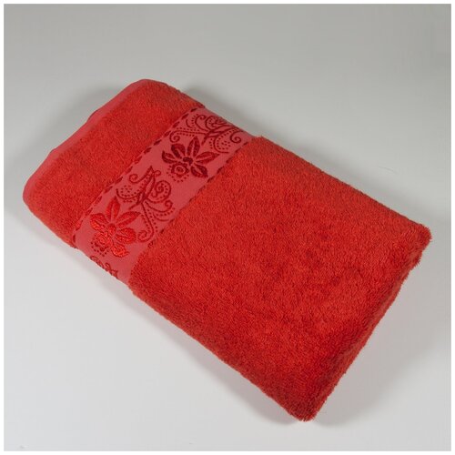 фото Бамбуковое полотенце турция cestepe organic 70x140 - красный