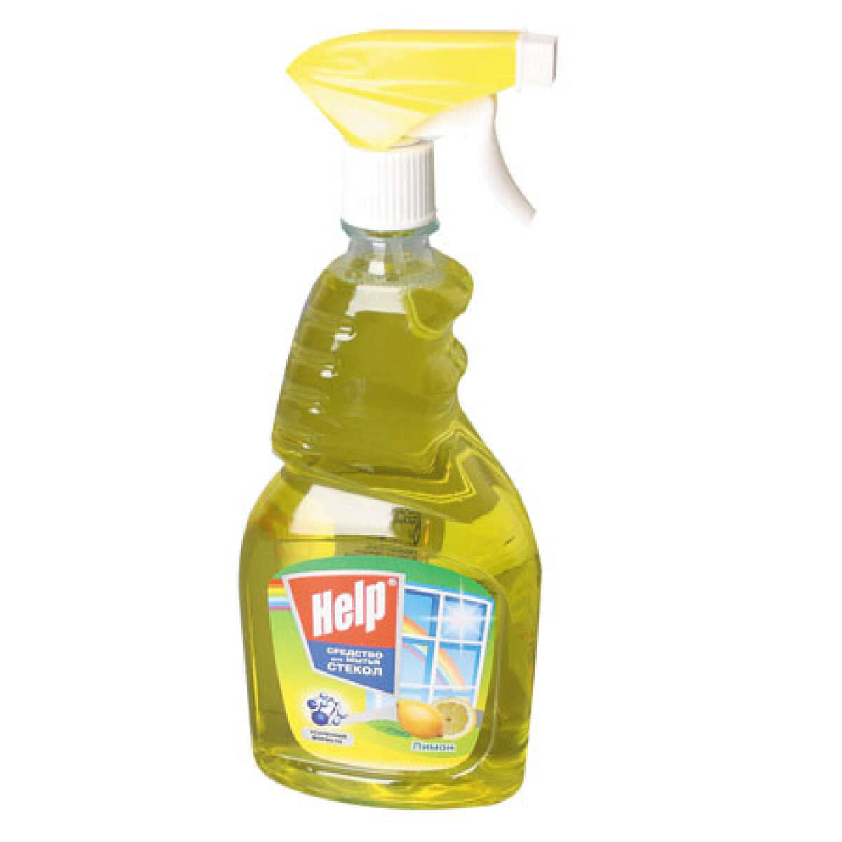 Спрей Help Лимон для мытья стекол (триггер) 750 мл - фотография № 7