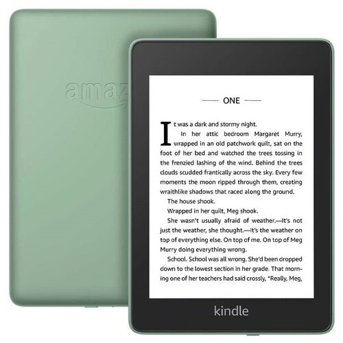 фото Электронная книга amazon kindle paperwhite 2018 8gb sage without ads