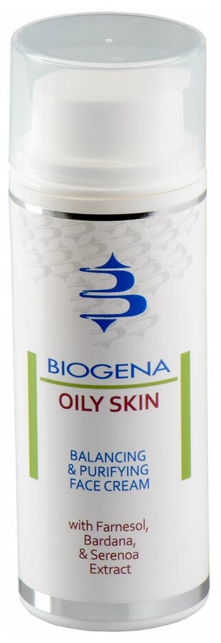 BIOGENA Oily Skin Матирующий крем для жирной кожи лица, 50 мл