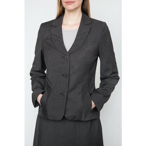 Пиджак Galar, средней длины, силуэт прилегающий, размер 170-112-120, серый