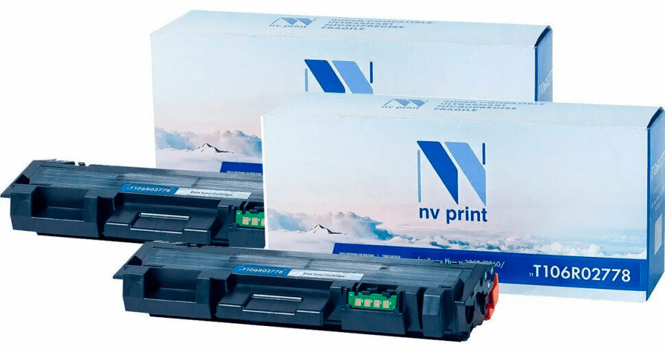 Комплект картриджей для лазерного принтера NVP NV-T106R02778-SET2