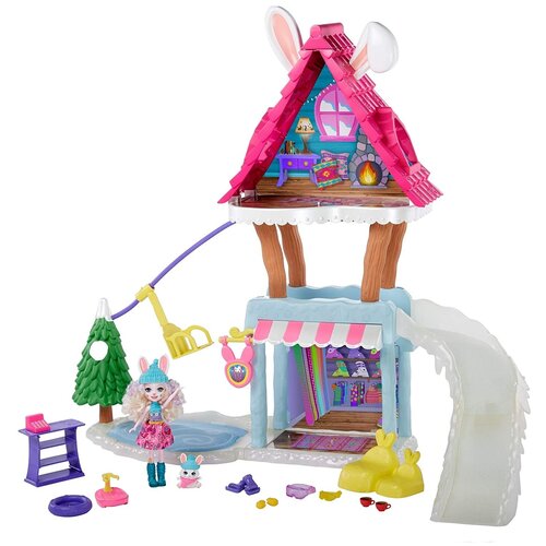 фото Игровой набор enchantimals hoppin ski chalet лыжный домик, gjx50