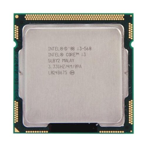 Процессор Intel Core i3-560 Clarkdale LGA1156, 2 x 3333 МГц, OEM