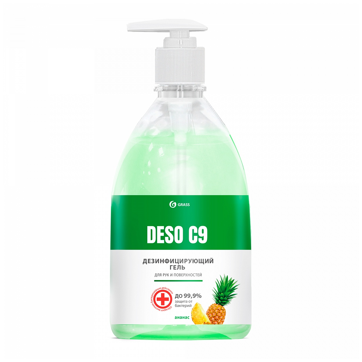 Гель дезинфицирующий Ананас Deso C9 Grass 500 мл - фото №1