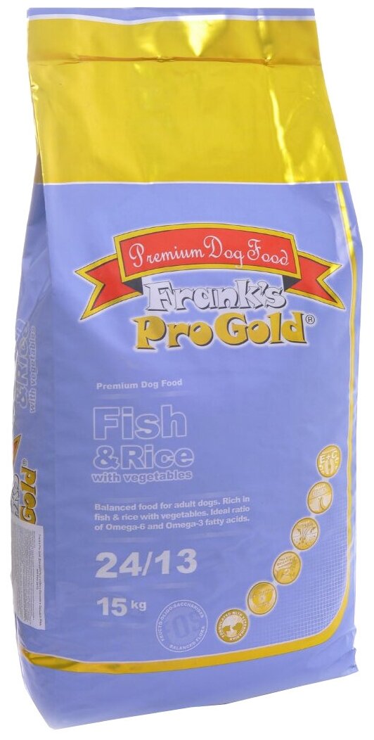 Frank's ProGold Fish and Rice 23/13 - Корм для Собак с рыбой pp17914 15 кг