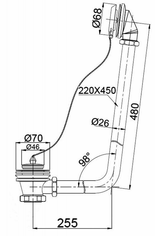 Слив-перелив для ванны BelBagno BB567-OVF-BRN - фотография № 15