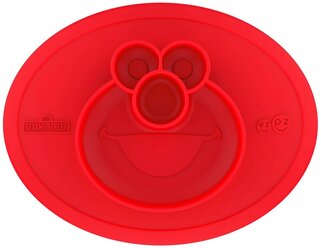Тарелка EZPZ Cookie Monster Mat Limited Edition (PKSSR001), красный