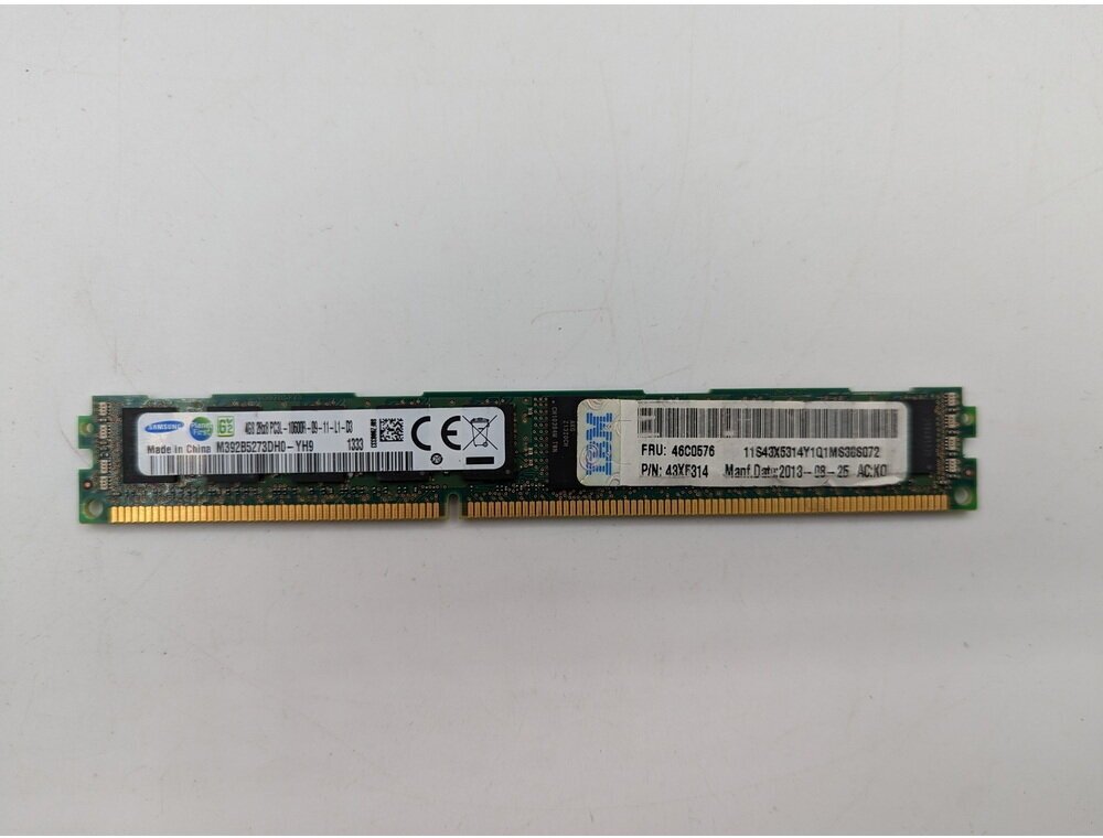 Модуль памяти M392B5273DH0-YH9, 46C0576, 43X5314, DDR3L, 4 Гб для сервера ОЕМ