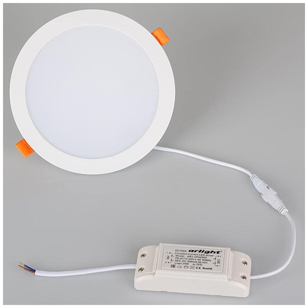 Светильник Arlight DL-BL180-18W Day White, LED, 18 Вт, 4000, нейтральный белый, цвет арматуры: белый, цвет плафона: черный - фотография № 5