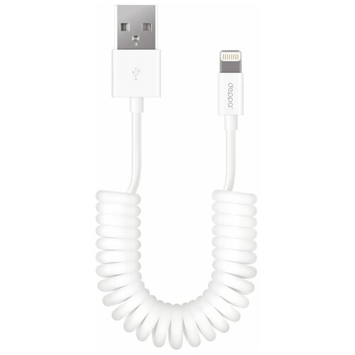 Кабель Deppa USB - Apple Lightning (72120/72121), 1.5 м, 1 шт., белый