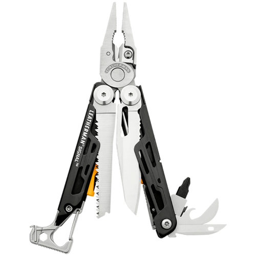 Мультитул пассатижи LEATHERMAN Signal (832265) с чехлом черный/желтый мультитул пассатижи leatherman oht с чехлом коричневый