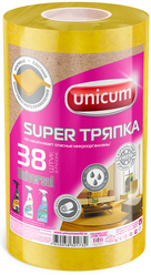 Тряпка в рулоне Unicum Super тряпка Universal 38 шт, желтый