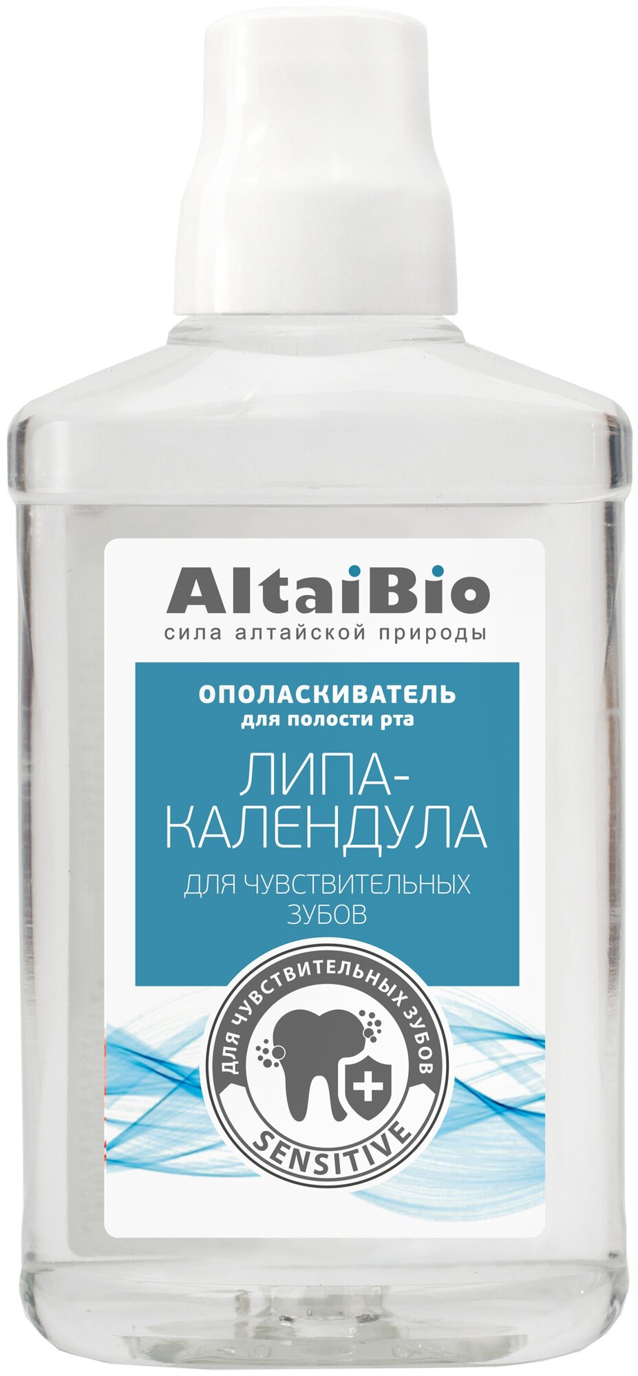 AltaiBio Ополаскиватель для полости рта для чувствительных зубов "Липа-календула", 400 мл (AltaiBio, ) - фото №1