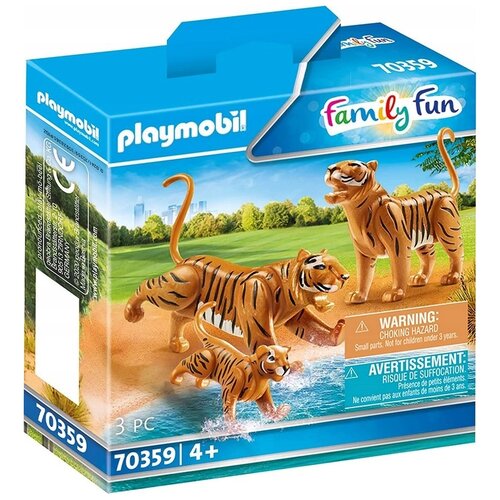 фото Набор с элементами конструктора playmobil family fun 70359 тигры с тигренком