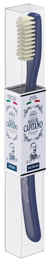 Зубная щетка Pasta del Capitano Премиальная винтажная, синий