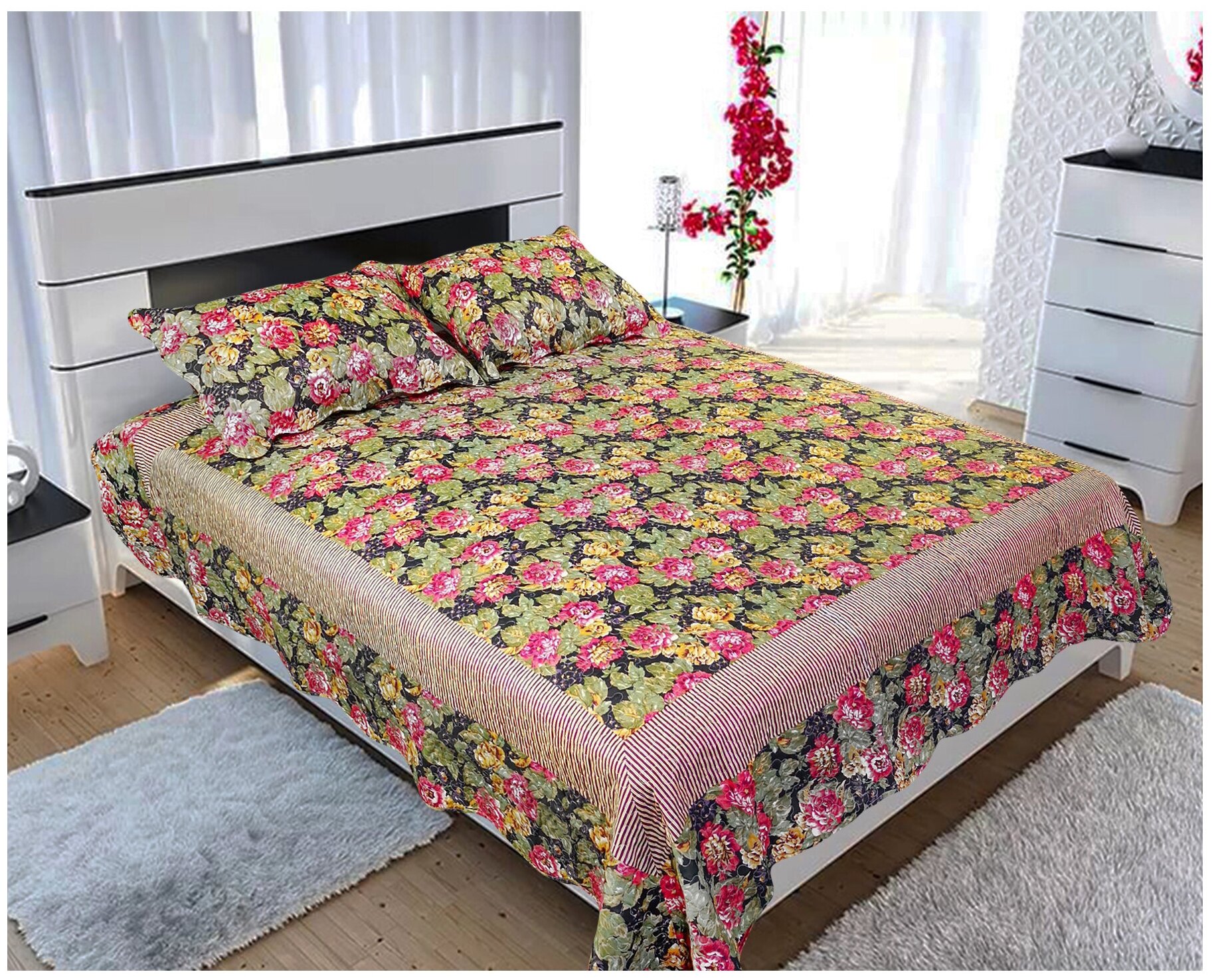 Покрывало с наволочками из полиэстера TANGO PATCHWORK CCH444 2099-06 230х250