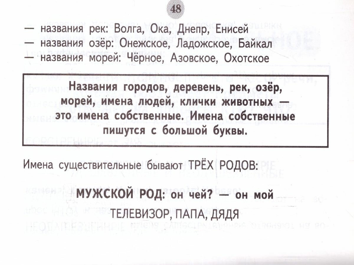 Таблицы по русскому языку для начальной школы - фото №6