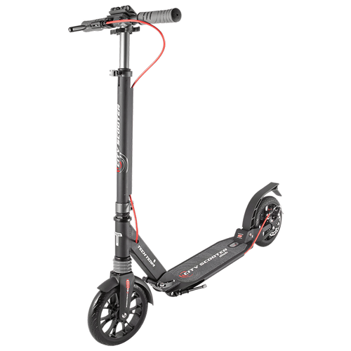 Детский городской самокат TechTeam City Scooter Disk Brake 2020 , черно-серый самокат tech team tt tracker 250 grey 2000471137159