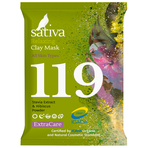 Sativa № 119 маска минеральная расслабляющая, 15 г, 30 мл