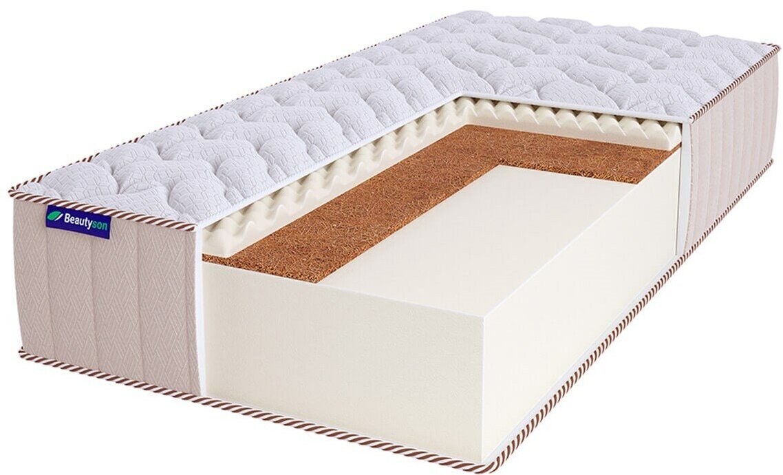 Свернутый беспружинный матрас Beautyson Roll Foam 18 Cocos Sens LUX 115х185