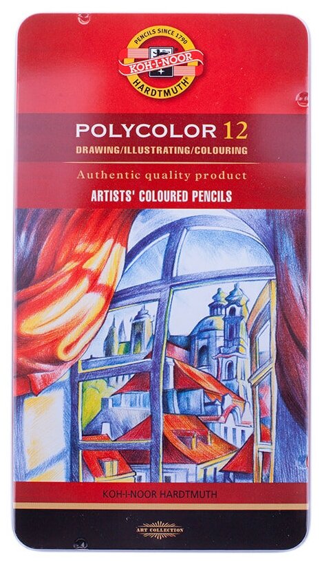 KOH-I-NOOR Карандаши цветные Polycolor 12 цветов (3822012002PL)