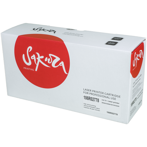 картридж sakura 106r02778 для xerox phaser 3052 3260 wc3215 3225 черный 3000 к Картридж Sakura 106R02778 для Xerox Phaser 3052/3260/WC3215/3225, 3000 стр, черный