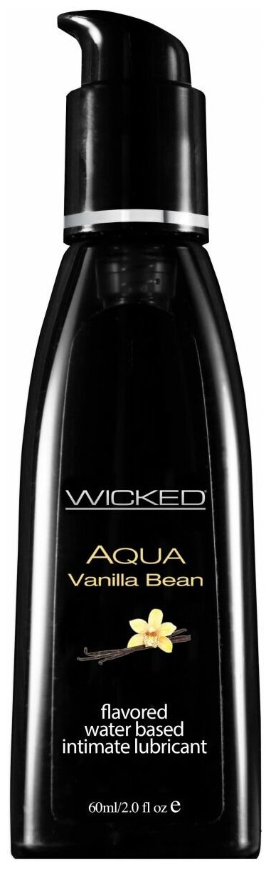 Лубрикант WICKED AQUA Vanilla Bean, со вкусом ванильных бобов, 60 мл