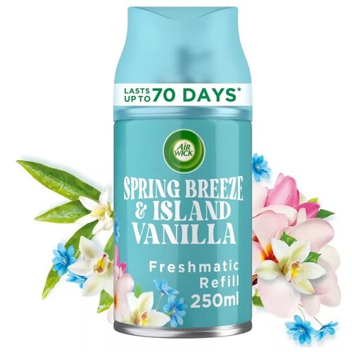 Air Wick Freshmatic Refill Spring Breeze & Island Vanilla баллон 250 мл