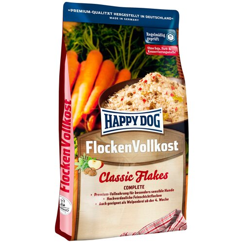 Happy Dog Flakes сухой корм для взрослых собак в хлопьях - 10 кг 2165