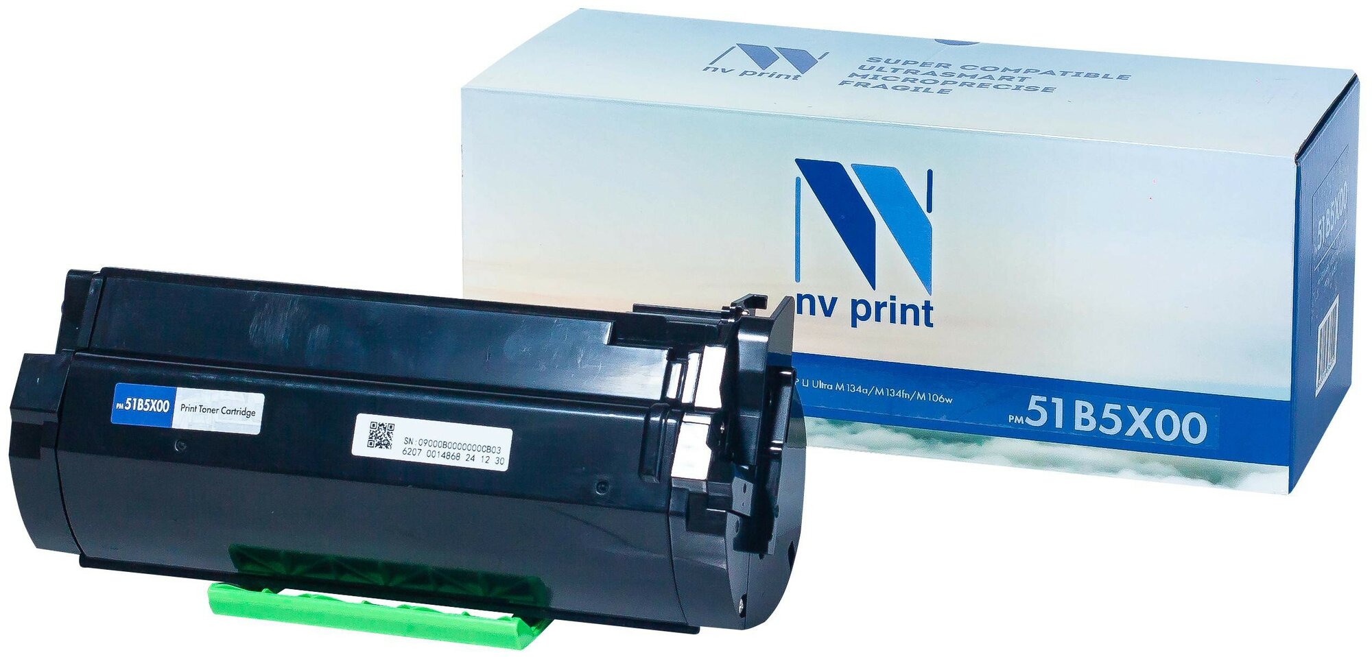 Картридж NV Print 51B5X00 для Lexmark, 20000 стр, черный