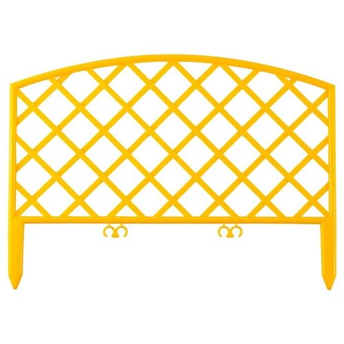 Забор декоративный GRINDA Плетень 422207, 3.2 х 0.07 х 0.24 м, желтый