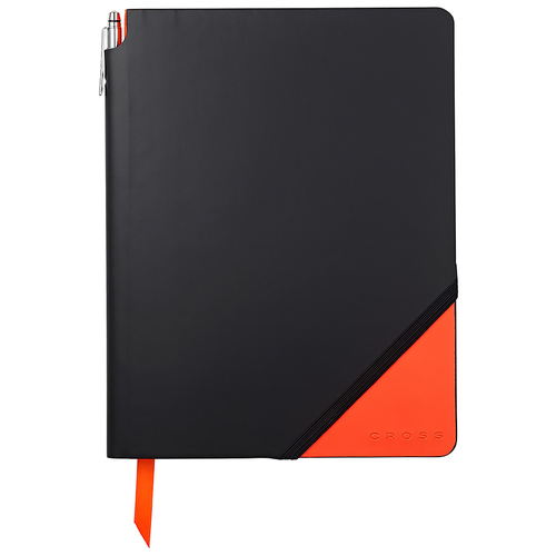 Канцелярский набор CROSS Jot zone, средний, 2 пр., черный/оранжевый книжки в кармашке белочка 4 книжки