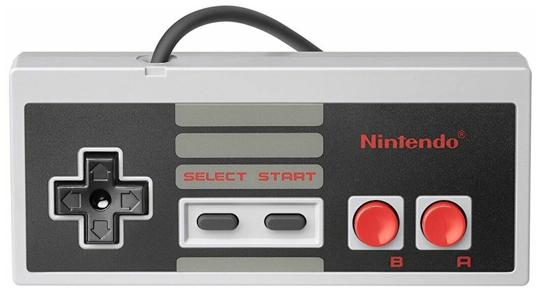 45496444853 Геймпад проводной Nintendo NES Controller серый