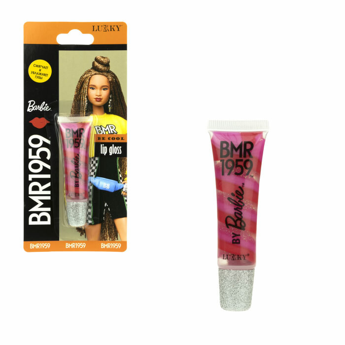 Блеск для губ Barbie BMR1959 Lukky Клубничное суфле, на блистере, объем 13 мл.