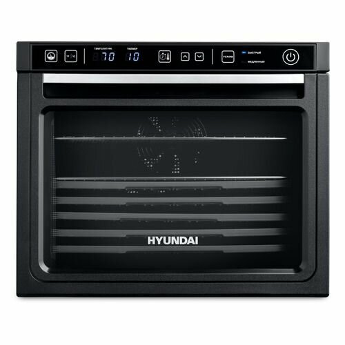 Сушилка для овощей и фруктов Hyundai HYDF-6034 черный 12шт 2315200₽