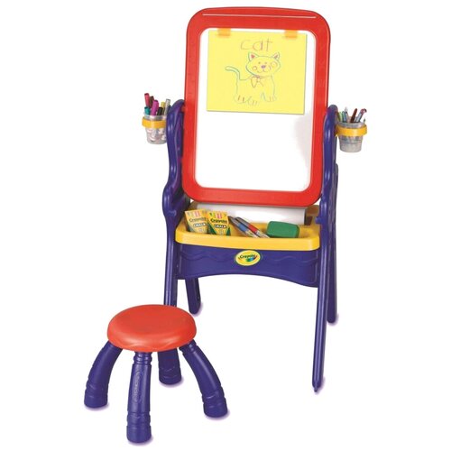 Парта-мольберт со стульчиком и аксессуарами для детей от 3 лет