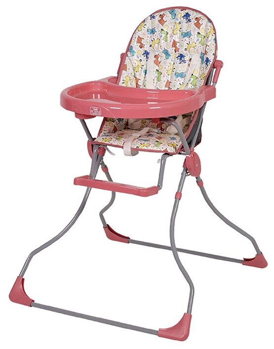 Стульчик для кормления Polini Kids 152, собачки розовый