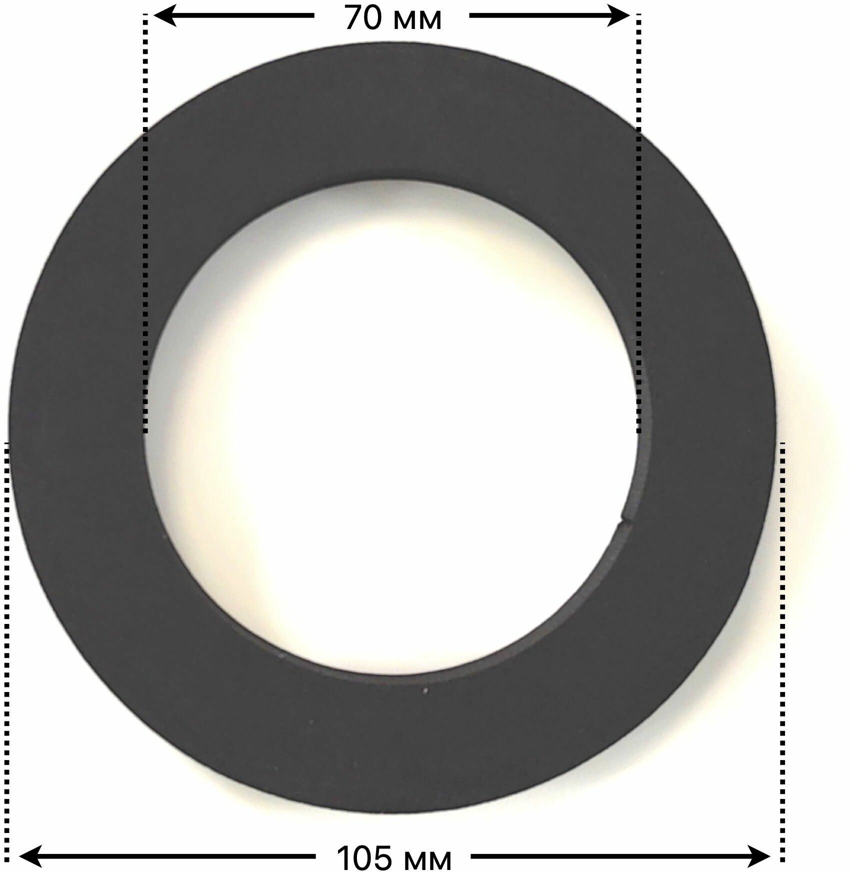 Прокладка между бачком и унитазом ЭВА черная 105 х 70 х 8 мм - 1 шт. - фотография № 5