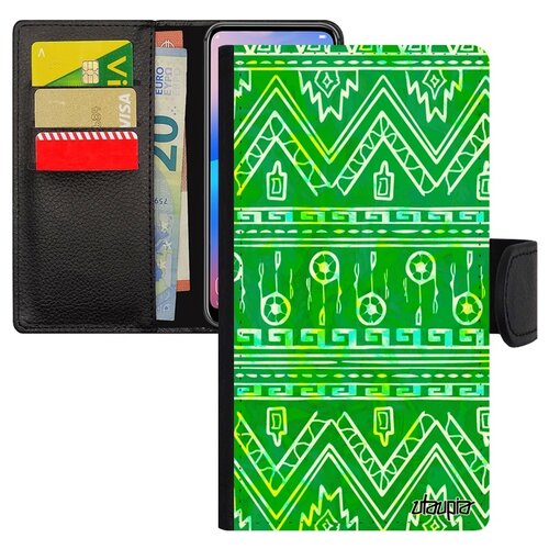 фото Чехол книжка для смарфона apple iphone 6 6s plus, "ацтекские мотивы" декор декоративный utaupia