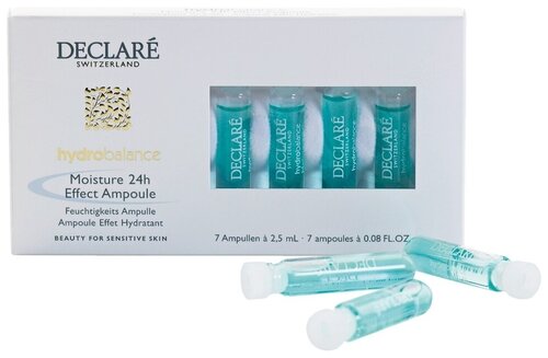 Declare Hydro Balance Moisture 24h Effect Ampoule Концентрат в ампулах для лица с увлажняющим эффектом, 2.5 мл, 7 шт.