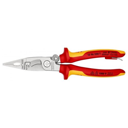 Knipex 13 96 200 T красный/желтый стриппер knipex 13 86 200 красный желтый