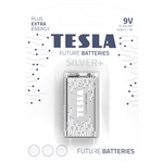 Батарейка TESLA silver+ 9V - изображение