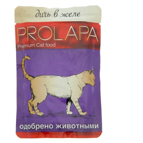 Пауч Prolapa Premium для кошек дичь в желе 100г