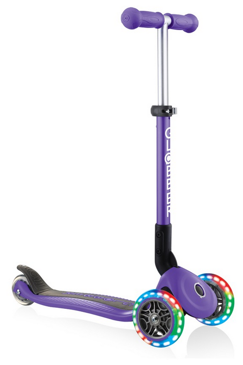 Самокаты для детей GLOBBER JUNIOR FOLDABLE LIGHTS 437-103 Цвет-Purple