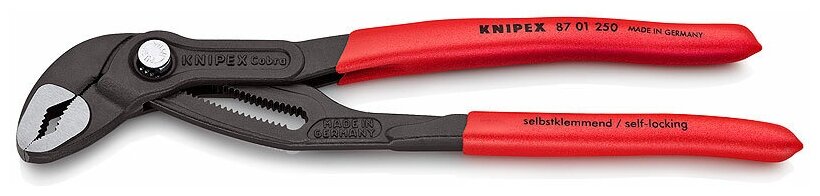 Сантехнические клещи Knipex 87 01 250 250 мм черный/красный