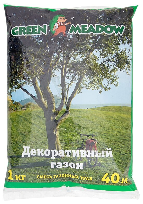 Смесь семян GREEN MEADOW Декоративный газон для затемненных мест 1 кг