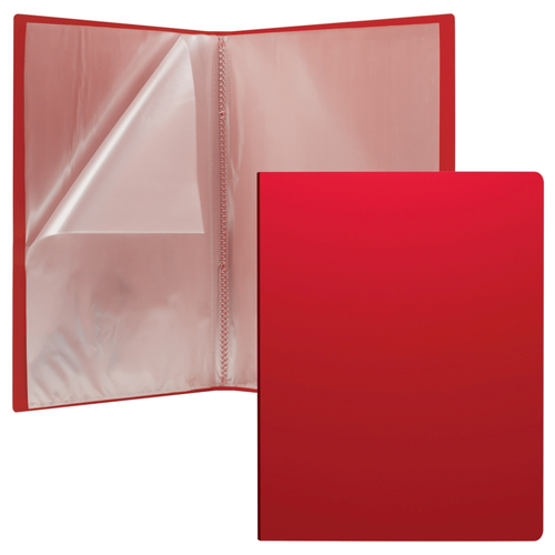 ErichKrause Папка файловая с 20 карманами Classic A4, красный папка файловая пластиковая erichkrause matt classic c 20 карманами a4 зеленый 43068
