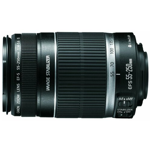 Объектив Canon EF-S 55-250mm f/4-5.6 IS, черный